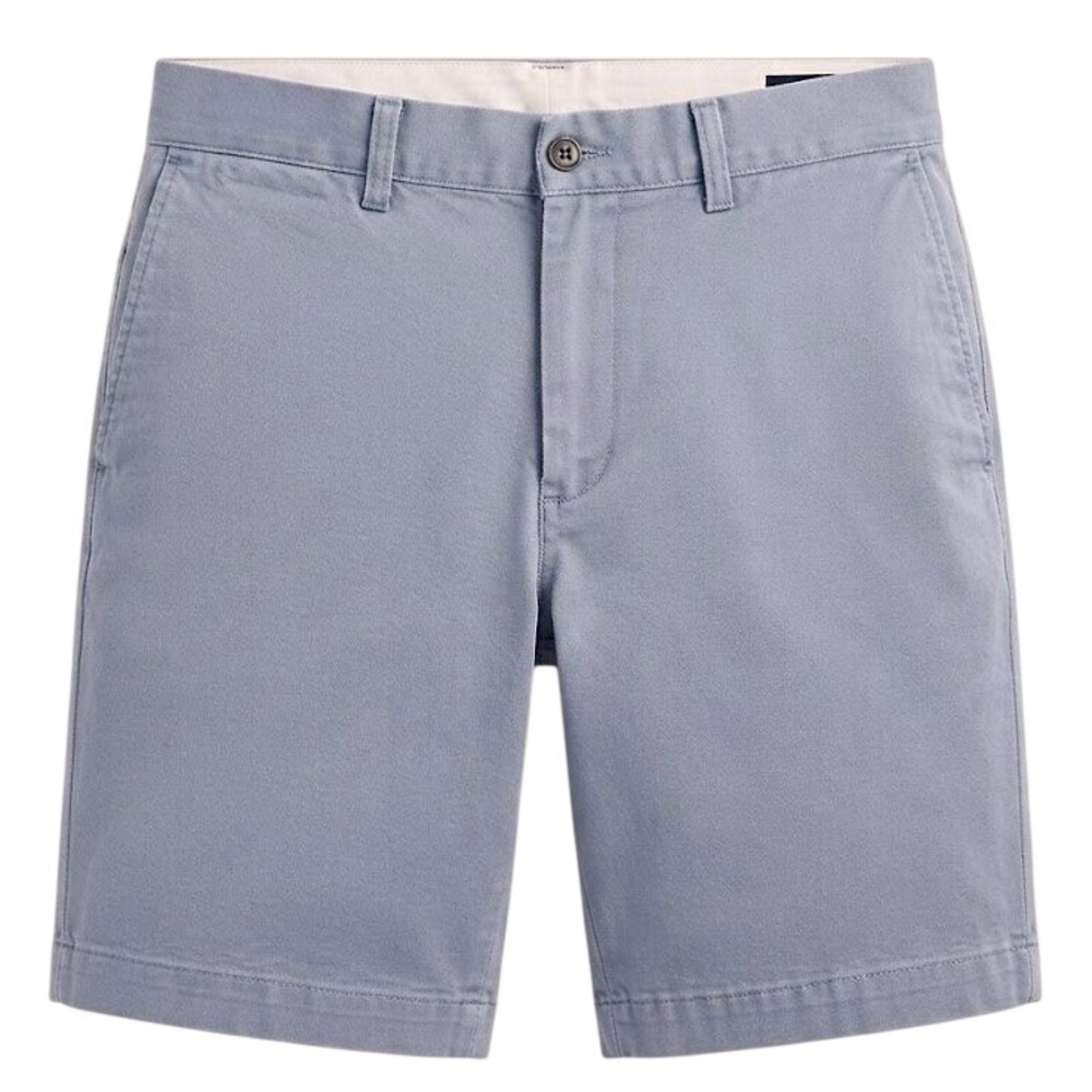 Polo Ralph Lauren Mens Classic Fit Chino Shorts Gray Blue Cotton Size 33x9 - AC